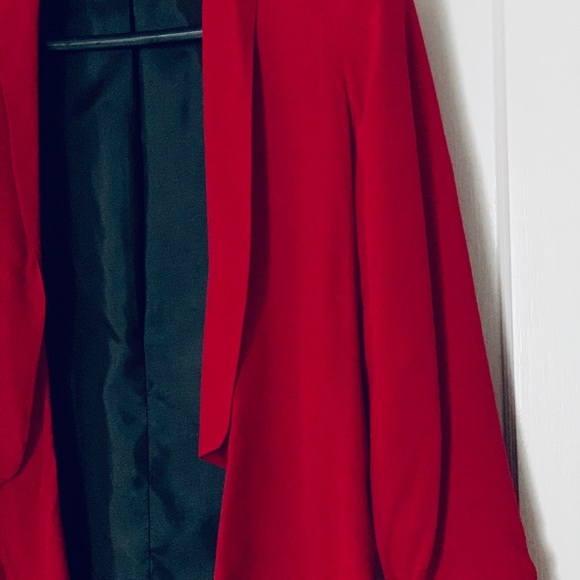 Women’s Raspberry Open Front Blazer - Picture 3 of 4